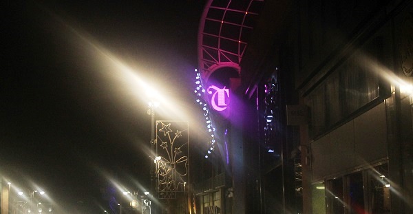 Leeds Trinity illuminated logo